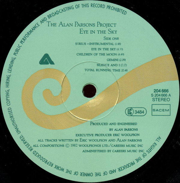 The Alan Parsons Project - Eye In The Sky | Arista (204 666) - 3 The Alan Parsons Project - Eye In The Sky | Arista (204 666) - 3