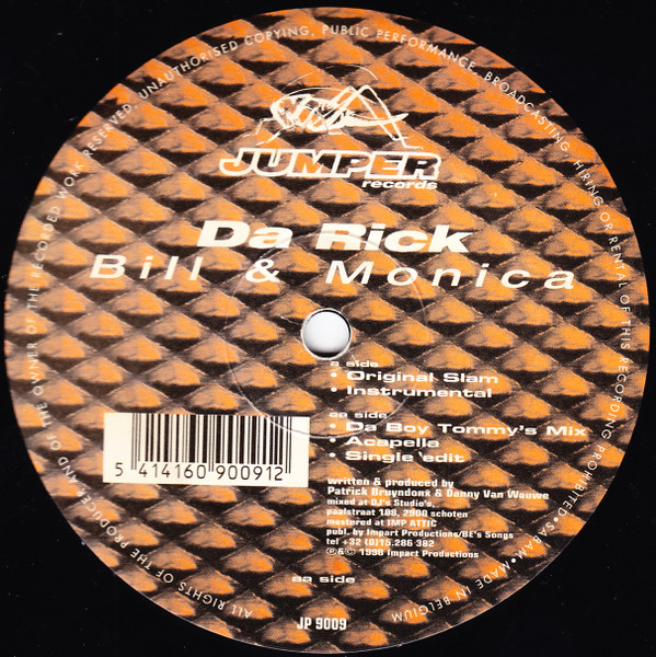 Da Rick - Bill & Monica | Jumper Records (JP 9009) - 3 Da Rick - Bill & Monica | Jumper Records (JP 9009) - 3