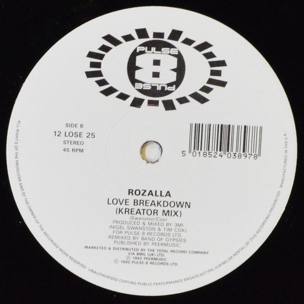 Rozalla - Love Breakdown | Pulse-8 Records (12 LOSE 25) - 4