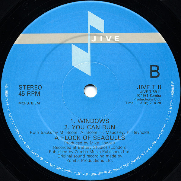 A Flock Of Seagulls - Modern Love Is Automatic | Jive (JIVE T 8) - 4 A Flock Of Seagulls - Modern Love Is Automatic | Jive (JIVE T 8) - 4