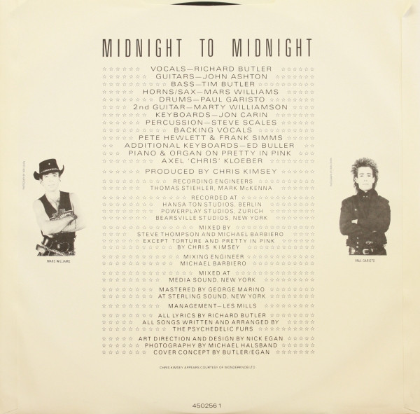 Psychedelic Furs - Midnight To Midnight | CBS (450256 1) - 6