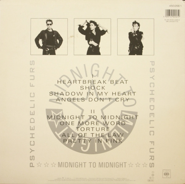 Psychedelic Furs - Midnight To Midnight | CBS (450256 1) - 2