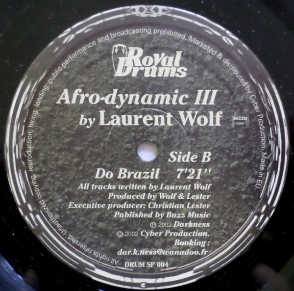 Afrodynamic By Laurent Wolf - Saxo / Do Brazil | Royal Drums (DRUM sp 004) - 3