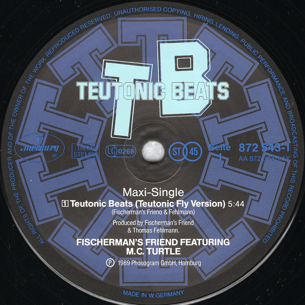 Fischerman's Friend Featuring M.C. Turtle - Teutonic Beats | Teutonic Beats (TB 001) - 3 Fischerman's Friend Featuring M.C. Turtle - Teutonic Beats | Teutonic Beats (TB 001) - 3