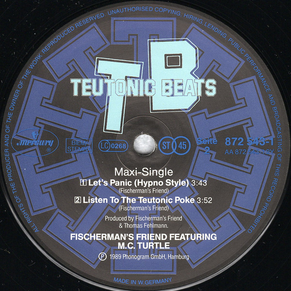 Fischerman's Friend Featuring M.C. Turtle - Teutonic Beats | Teutonic Beats (TB 001) - 4 Fischerman's Friend Featuring M.C. Turtle - Teutonic Beats | Teutonic Beats (TB 001) - 4