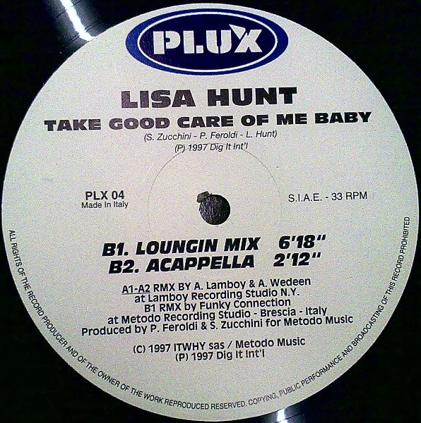 Lisa Hunt - Take Good Care Of Me Baby | Plux (PLX 04) - 4 Lisa Hunt - Take Good Care Of Me Baby | Plux (PLX 04) - 4