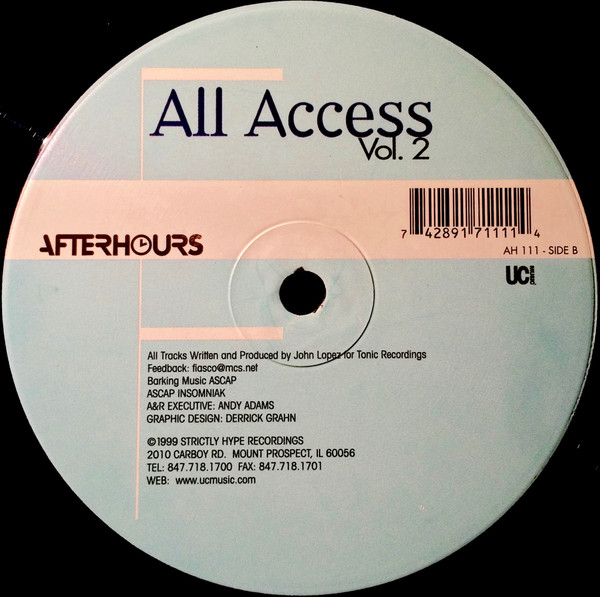 Johnny Fiasco - All Access Vol. 2 | Afterhours (AH 111) - 2