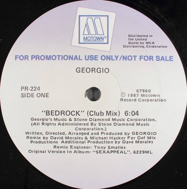 Georgio - Bedrock (12" Motown Mega Mix) | Motown (PR-224)