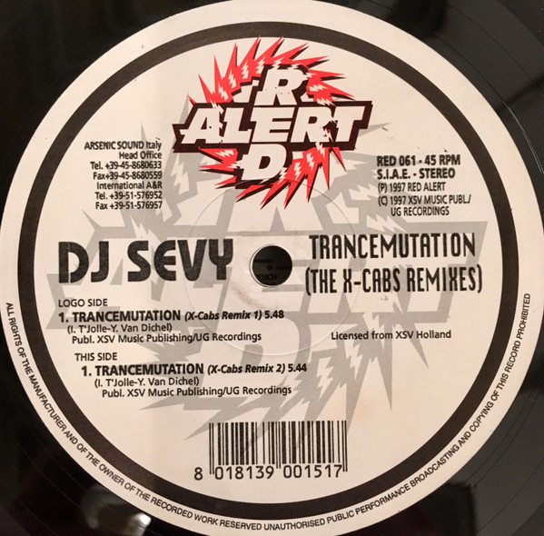DJ Sevy - Trancemutation (The X-Cabs Remixes) | Red Alert (RED 061) - main DJ Sevy - Trancemutation (The X-Cabs Remixes) | Red Alert (RED 061) - main
