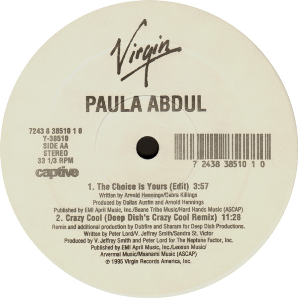 Paula Abdul - Crazy Cool | Virgin (7243 8 38510 1 0) - 3 Paula Abdul - Crazy Cool | Virgin (7243 8 38510 1 0) - 3