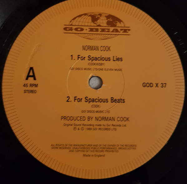 Norman Cook featuring Lester - For Spacious Lies | Go! Beat (GODX 37) - 3 Norman Cook featuring Lester - For Spacious Lies | Go! Beat (GODX 37) - 3