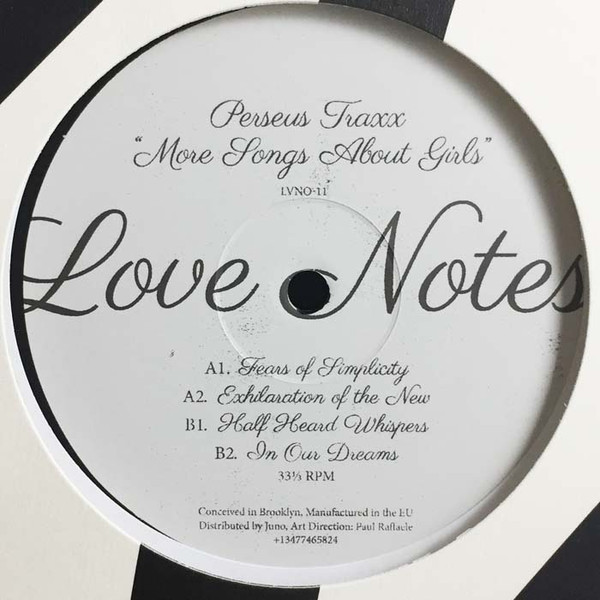 Perseus Traxx - More Songs About Girls | Love Notes (LVNO-11) - main