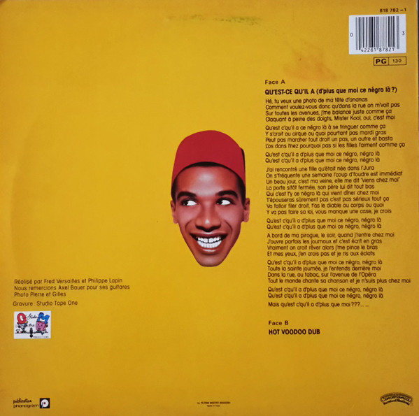 Krootchey - Qu'Est-Ce Qu'Il A (D'Plus Que Moi Ce Négro Là ?) | Casablanca (818 782-1) - 2 Krootchey - Qu'Est-Ce Qu'Il A (D'Plus Que Moi Ce Négro Là ?) | Casablanca (818 782-1) - 2