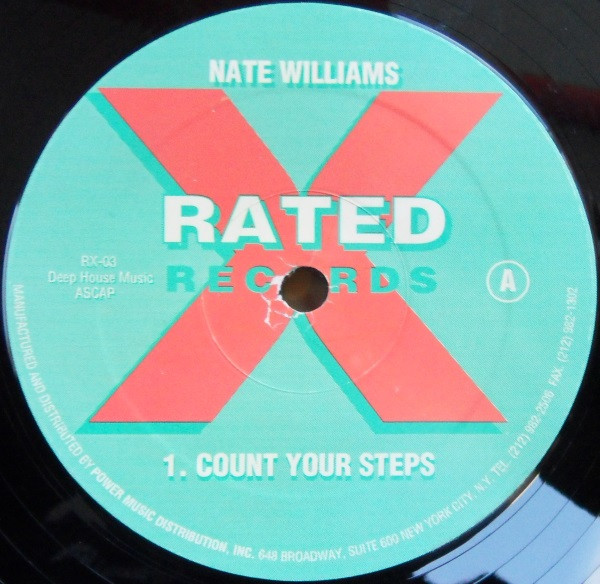 Nate Williams - Count Your Steps | Rated X Records (RX-03) - main