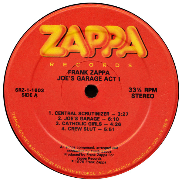 Joe's Garage Act I