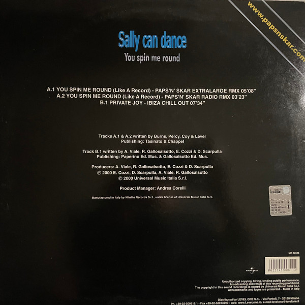Sally Can Dance - You Spin Me Round | Major Records (MR 30-00) - 2 Sally Can Dance - You Spin Me Round | Major Records (MR 30-00) - 2
