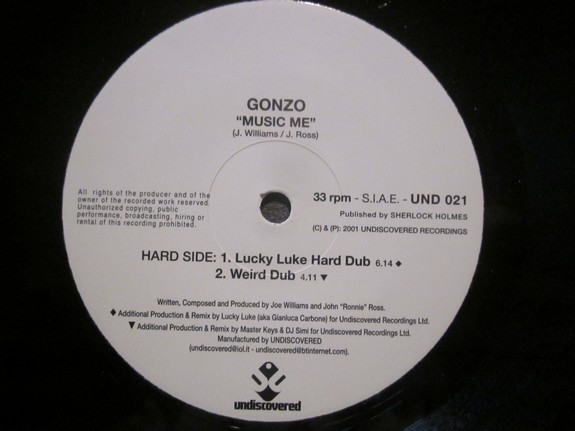 Gonzo - Music Me | Undiscovered (UND 021) - 2