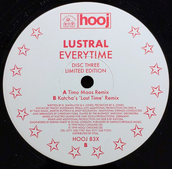 Lustral - Everytime | Hooj Choons (HOOJ 83X)