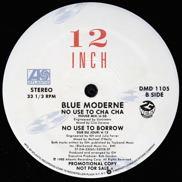 Blue Moderne - No Use To Borrow | Atlantic (DMD 1105) - 2 Blue Moderne - No Use To Borrow | Atlantic (DMD 1105) - 2