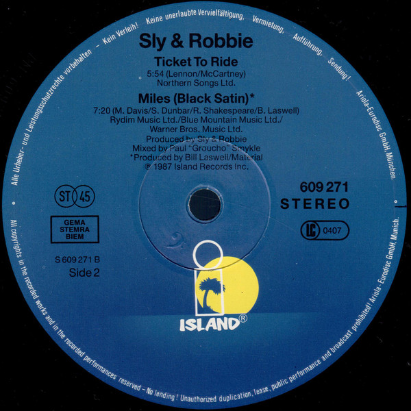 Sly & Robbie - Fire | Island Records (609 271) - 4