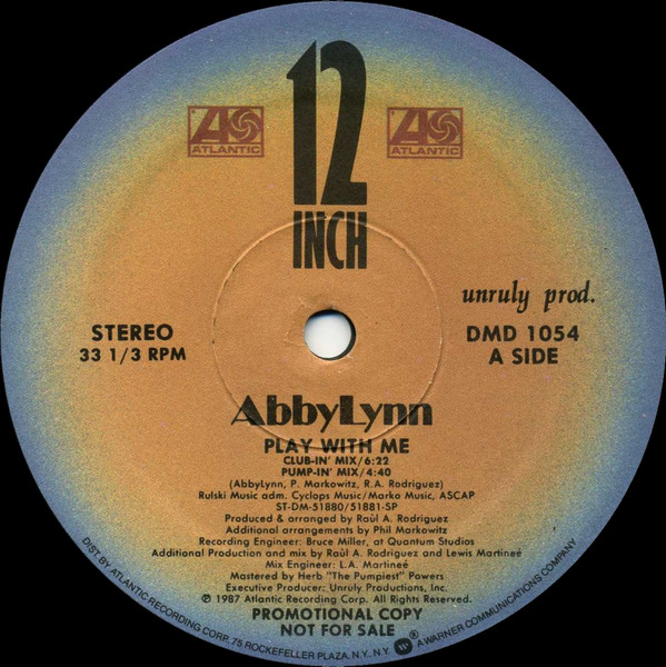 AbbyLynn - Play With Me | Atlantic (DMD 1054)