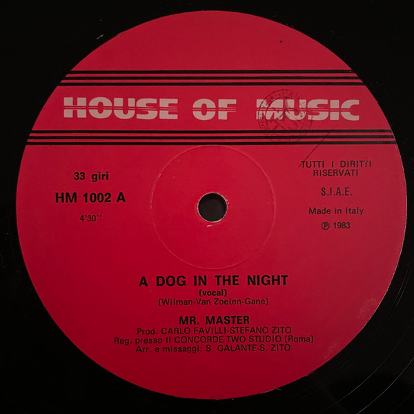 Mr. Master - A Dog In The Night | House Of Music (HM 1002)