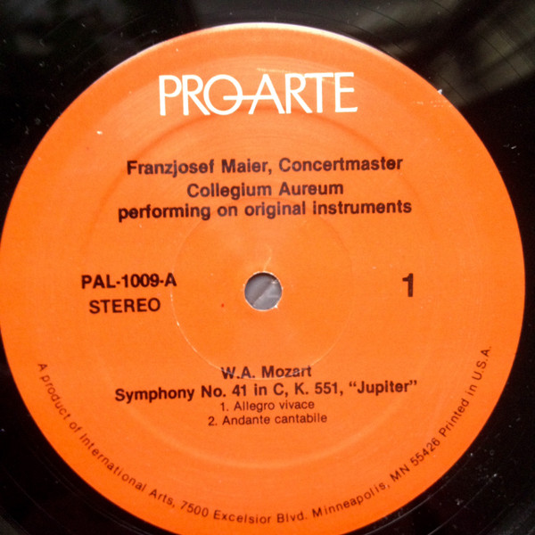 Symphony No. 41 In C K 551 'Jupiter' Rondo In C K. 373