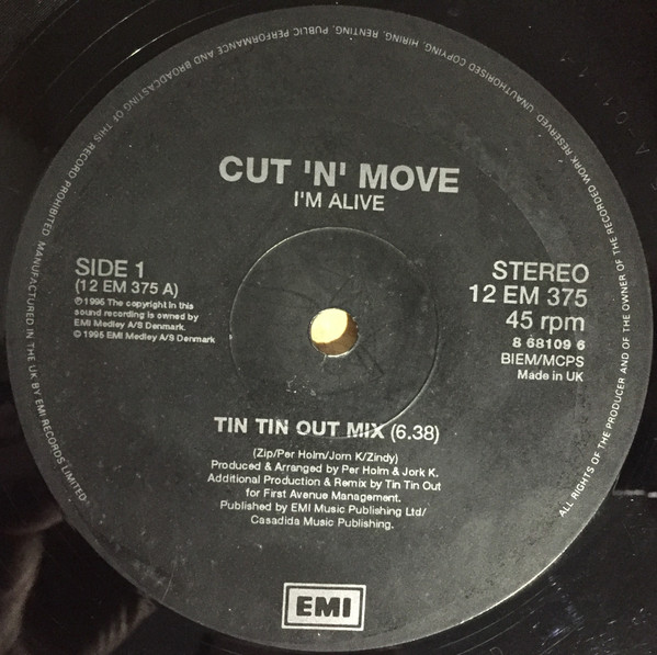 Cut 'N' Move - I'm Alive | EMI United Kingdom (12EM 375) - 2 Cut 'N' Move - I'm Alive | EMI United Kingdom (12EM 375) - 2