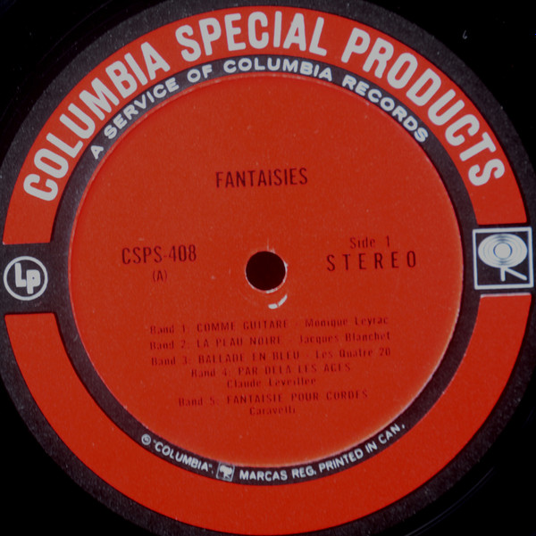 Various - Fantaisies | Columbia Special Products (CSPS-408) - 3 Various - Fantaisies | Columbia Special Products (CSPS-408) - 3