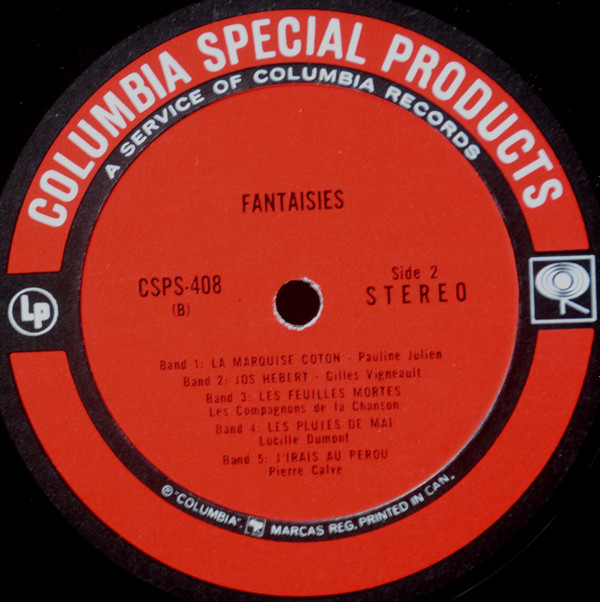 Various - Fantaisies | Columbia Special Products (CSPS-408) - 4 Various - Fantaisies | Columbia Special Products (CSPS-408) - 4