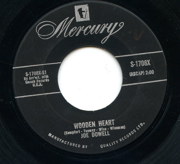 Joe Dowell - Wooden Heart | Mercury (S-1708X)