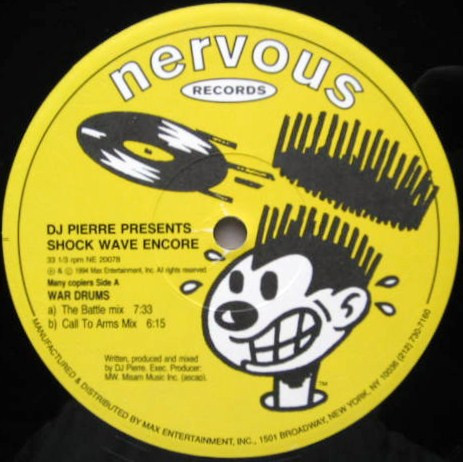 DJ Pierre Presents Shock Wave Encore - War Drums / Wonderful | Nervous Records (NE 20078)