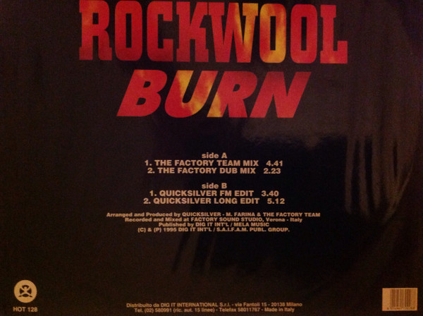Rockwool - Burn | Hotline Records (HOT 128) - main Rockwool - Burn | Hotline Records (HOT 128) - main