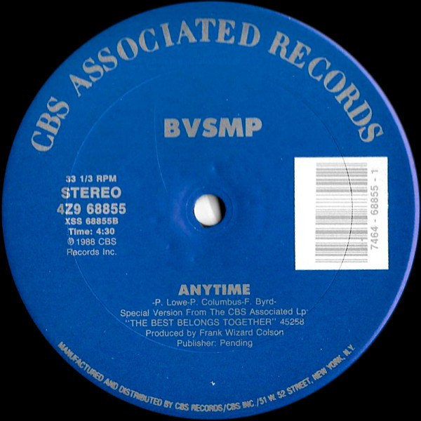 BVSMP - Anytime | CBS Associated Records (4Z9-68855) - 2
