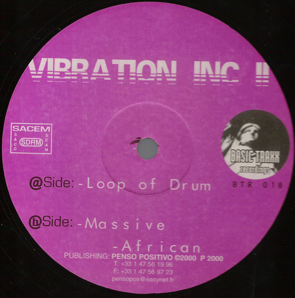 Vibration Inc II - Loop Of Drum | Basic Traxx Recordings (BTR 018) - 2