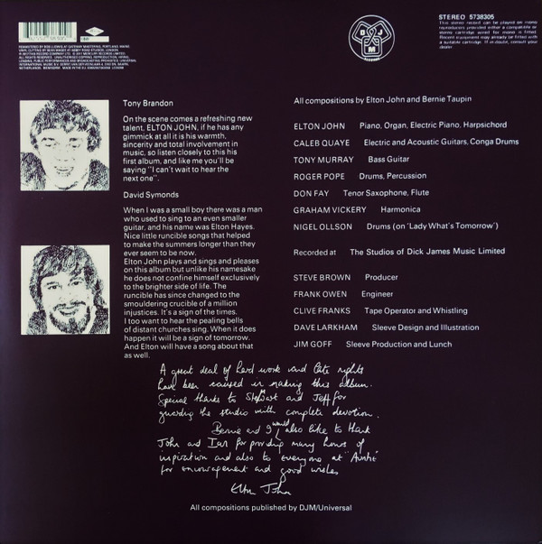 Elton John - Empty Sky | Mercury (5738305) - 4 Elton John - Empty Sky | Mercury (5738305) - 4