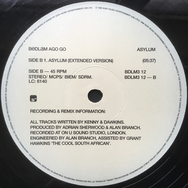 Bedlam Ago Go - Asylum | Sony Soho Square (BDLM3 12) - 4