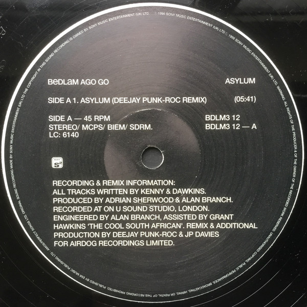 Bedlam Ago Go - Asylum | Sony Soho Square (BDLM3 12) - 3