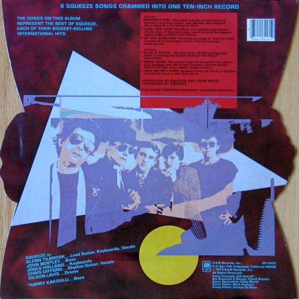 Squeeze - 6 Squeeze Songs Crammed Into One Ten-inch Record | A&M Records (SP-3413) - 2 Squeeze - 6 Squeeze Songs Crammed Into One Ten-inch Record | A&M Records (SP-3413) - 2