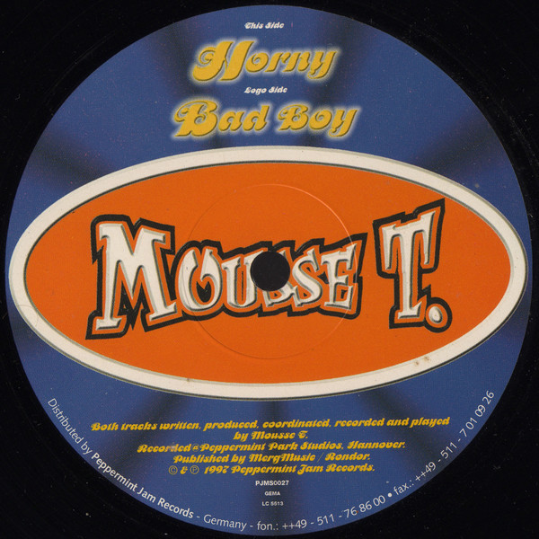Mousse T. - Horny / Bad Boy | Peppermint Jam (PJMS0027) - main