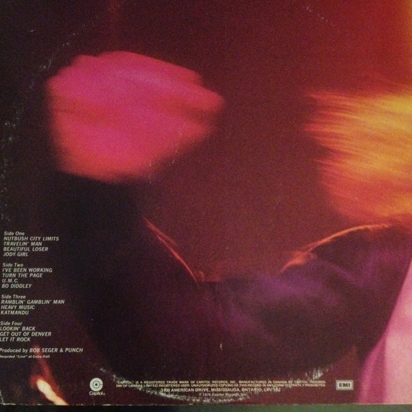 Bob Seger And The Silver Bullet Band - Live Bullet | Capitol Records (SKBB-11523) - 2 Bob Seger And The Silver Bullet Band - Live Bullet | Capitol Records (SKBB-11523) - 2