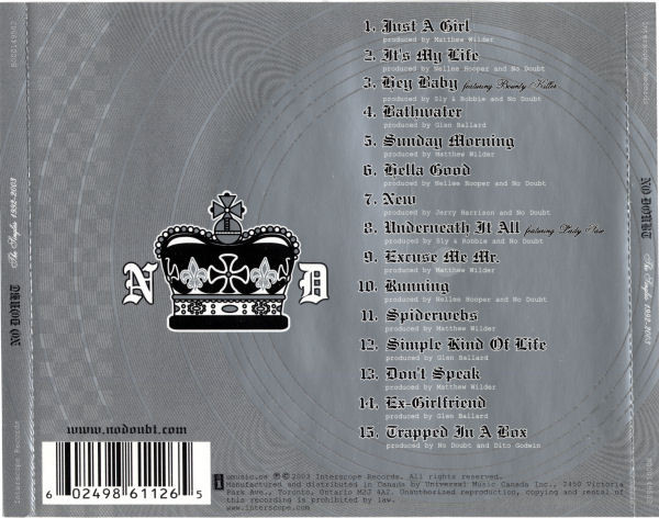 No Doubt - The Singles 1992 - 2003 | Interscope Records (B000149502) - 2 No Doubt - The Singles 1992 - 2003 | Interscope Records (B000149502) - 2