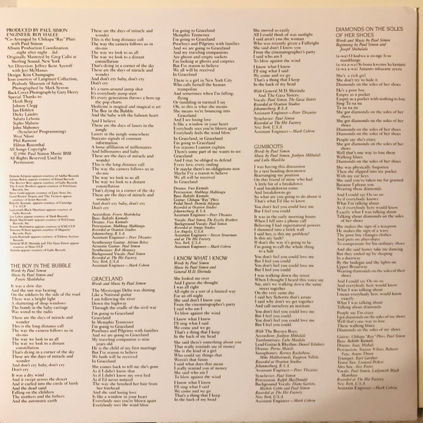 Paul Simon - Graceland | Legacy (88985422401) - 6