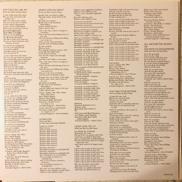 Paul Simon - Graceland | Legacy (88985422401) - 5