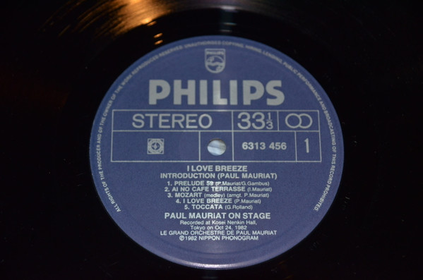 I Love Breeze: Paul Mauriat On Stage