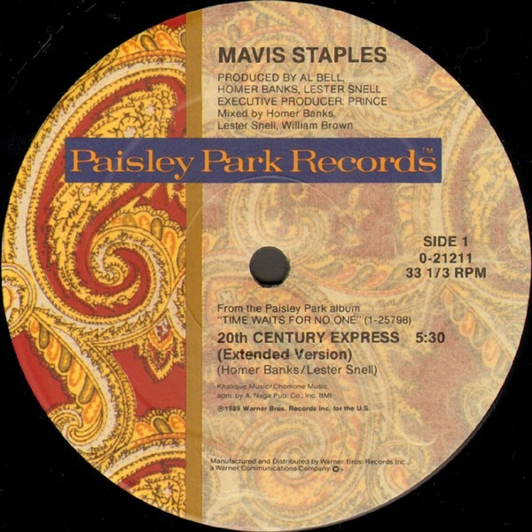 Mavis Staples - 20th Century Express | Paisley Park (9 21211-0) - 3 Mavis Staples - 20th Century Express | Paisley Park (9 21211-0) - 3