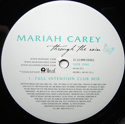 Mariah Carey - Through The Rain | Island Records (440 063 793-1) - 2