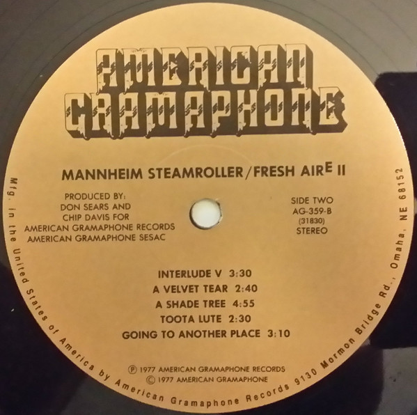 Mannheim Steamroller - Fresh Aire II | American Gramaphone (AG-359) - 3