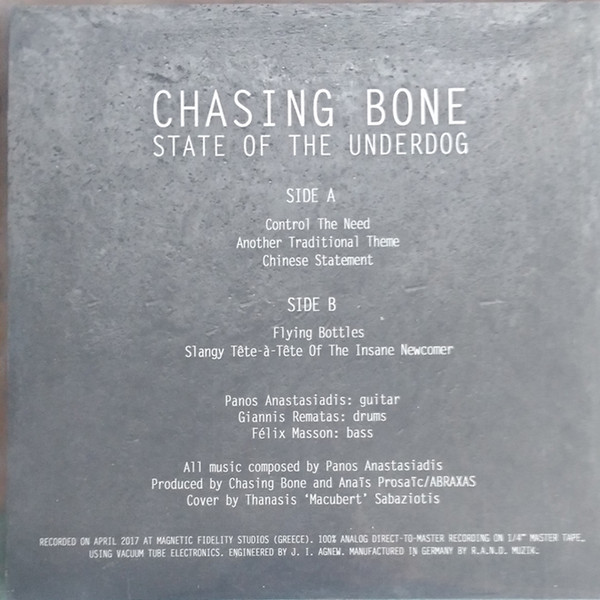 Chasing Bone - State Of The Underdog | Not On Label (BONE001) - 2