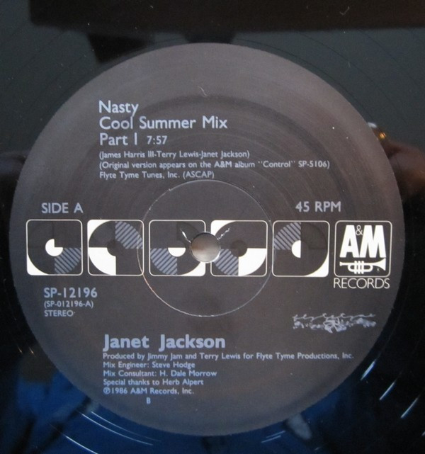 Janet Jackson - Nasty | A&M Records (SP-12196) - 2 Janet Jackson - Nasty | A&M Records (SP-12196) - 2